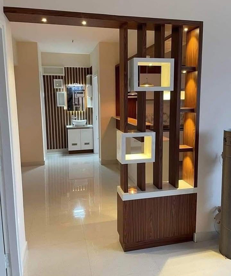Modern Wooden Partition Wall