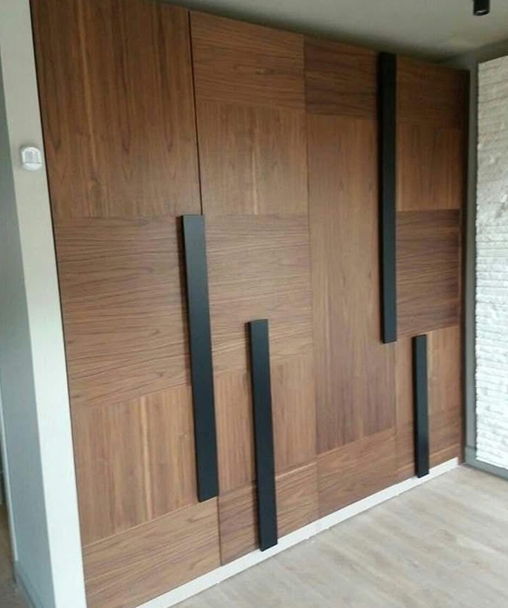 Wooden Paneled Wardrobe